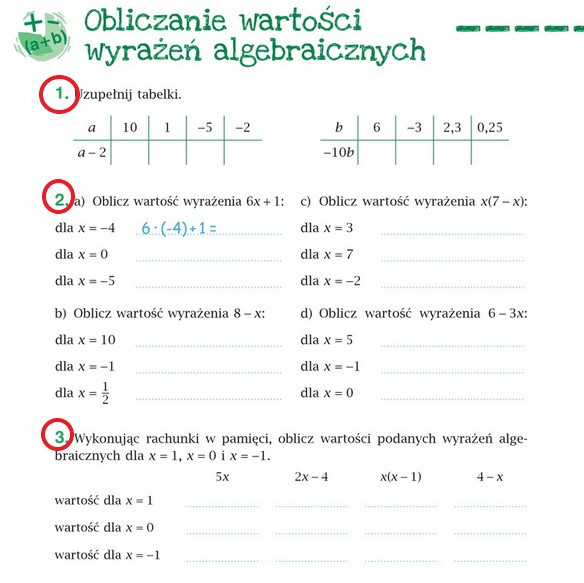 Połącz Opisy Z Odpowiednimi Wyrażeniami Algebraicznymi Rozwiązania równań z wyrażeniami algebraicznymi - Shofer